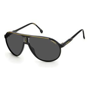 Carrera Pilot Black Unisex Sunglasses (CHAMPION65/N “DCC/HA”)