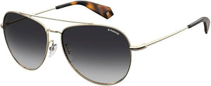 Polaroid Men's Gold Classic Aviator Sunglasses (PLD 2083/G/S-0J5G WJ)