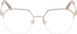 Guess Women's Beige Rectangular Eyeglasses