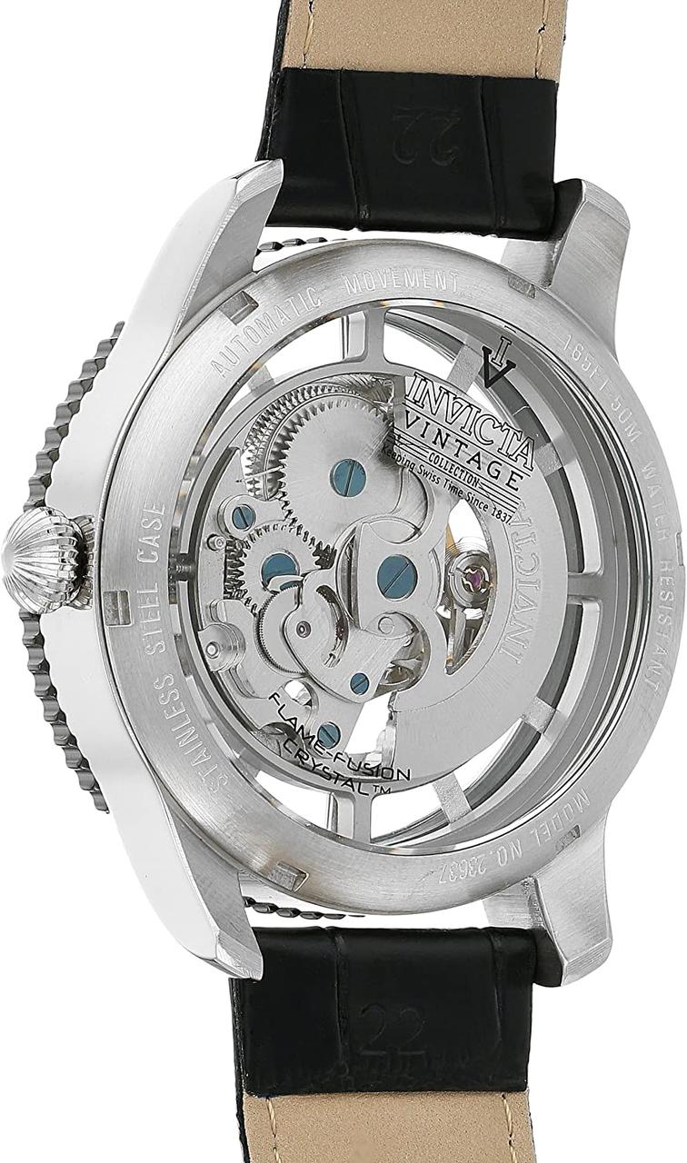 Invicta Men's Vintage Analog Display Automatic Self Wind Black Watch