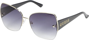Guess GF6136 Women's Polarized Rimless Square Sunglasses