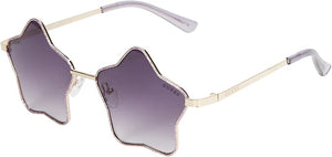 Guess Girls' Star-Shaped Sunglasses – Purple Gradient Lenses, UV Protection, Metal Frame