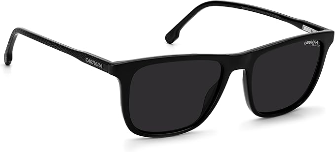 Carrera Men's Rectangular Sunglasses, Black Grey