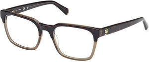 Guess Men's Havana Rectangular Eyeglasses (GU50094)