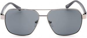 Kenneth Cole Men's Gunmetal Rectangular Sunglasses