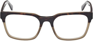 Guess Men's Havana Rectangular Eyeglasses