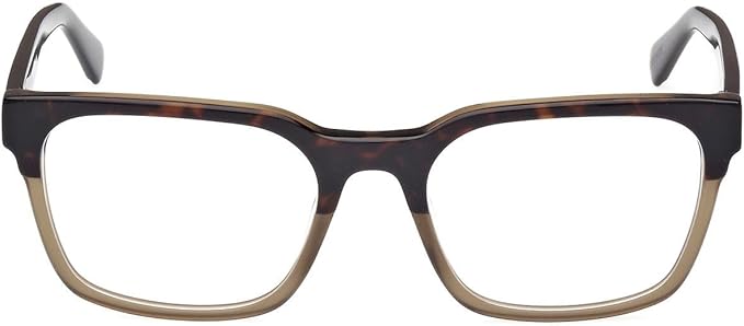 Guess Men's Havana Rectangular Eyeglasses