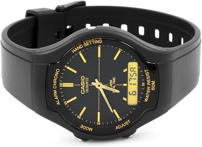 Casio Men's Black Digital Watch (AW-90H-9EVDF)
