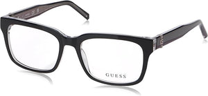 Guess Unisex Black Rectangular Eyeglasses (GU50084)