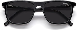 Carrera 261/S Men's Rectangular Sunglasses, Black Grey | Wixez