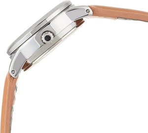 buy Casio Women's Analog Leather Watch, Silver/Brown