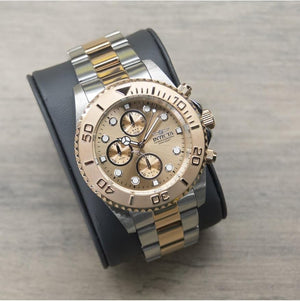 Invicta Pro Diver Chronograph Watch, Rose Gold, 200M WR