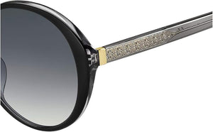 buy Kate Spade Women's Black Round Sunglasses (ODETTA/F/S 807/9O)