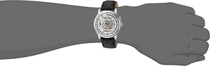 Invicta 22610 Men's Objet D Art Automatic Stainless Steel and Leather Casual Black Watch - buy online