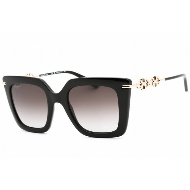 Gafas de sol cuadradas negras para mujer de Salvatore Ferragamo (SF 1041S 001)