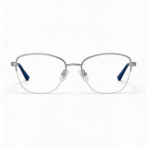 Adensco Ad 252 Round Eyeglasses for Men — front view, Metal