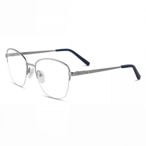 Adensco Ad 252 Blue Square Eyeglasses for Men, Metal frame