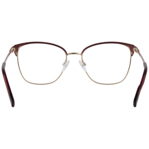 Adensco Classic Square Eyeglasses for Men — interior view, Polycarbonate demo lenses