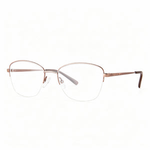 Adensco Gold Rectangle Eyeglasses for Men, Metal frame