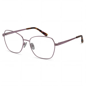 Adensco Classic Violet Square Eyeglasses for Men, Metal frame
