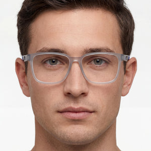 Adidas Round Eyeglasses for Men — interior view, Plastic demo lenses