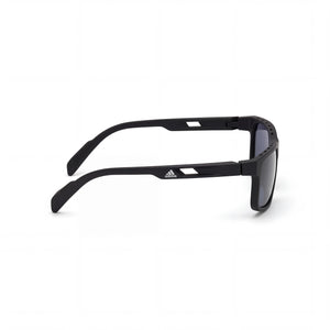 Adidas Classic Square Sunglasses Men — side view, Non-Polarized Black lens