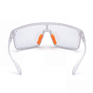 Adidas Classic Rectangle Eyeglasses Unisex — side view, Transparent Plastic temples
