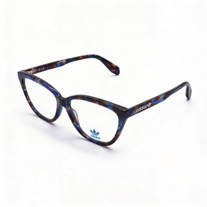 Adidas Havana Rectangle Eyeglasses for Women, Plastic frame