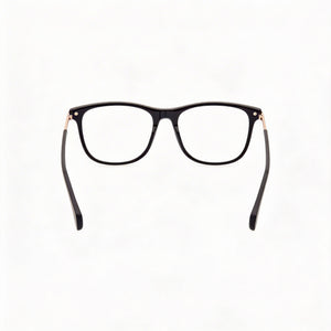 Adidas Navigator Rectangle Eyeglasses Men — side view, Black Plastic temples