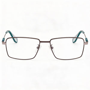 Adidas OR5040 Rectangle Eyeglasses for Men — front view, Metal