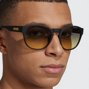 Adidas Originals Round Sunglasses Unisex — side view, Non-Polarized Gradient Yellow lens