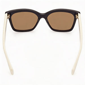 Adidas Originals Square Sunglasses Women — side view, Non-Polarized Brown lens