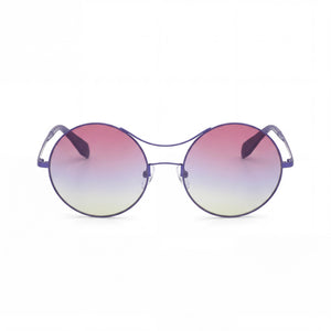 Adidas Originals Contemporaneo Round Sunglasses for Women — front view, Metal frame