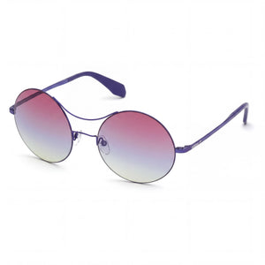Adidas Originals Contemporaneo Violet Round Sunglasses for Women, Gradient Violet lens