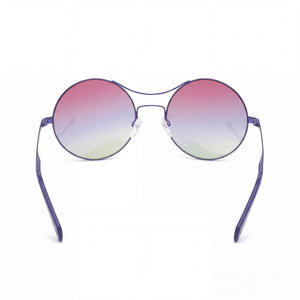 Adidas Originals Contemporaneo Round Sunglasses Women — side view, Non-polarized Gradient Violet lens