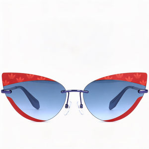 Adidas Originals Contemporary Cat Eye Sunglasses for Women — front view, Plastic frame