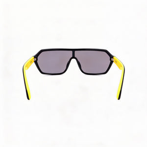 Adidas Originals Or0022 Shield Sunglasses Unisex — side view, Non-Polarized smoke mirror lens