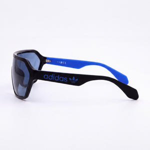 Adidas Originals Or0022 Shield Sunglasses Unisex — side view, Non-Polarized Blue lens