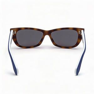Adidas Originals OR002756X55 Cat Eye Sunglasses Women — side view, Non-Polarized Mirrored Blue lens