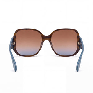 Adidas Originals OR0033 Square Sunglasses Women — side view, Non-Polarized Gradient Brown lens