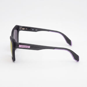 Adidas Originals OR0038 Cat Eye Sunglasses Women — side view, Non-Polarized Mirror Violet Pink lens