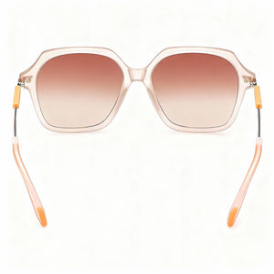 adidas Originals Or0082 Square Sunglasses Women — side view, Rose lens detail