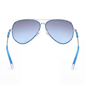Adidas Originals Or0085 Aviator Sunglasses Unisex — side view, Non-Polarized Blue Mirror lens