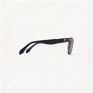 Adidas Originals OR0101 Rectangle Sunglasses Men — side view, Non-Polarized Smoke lens