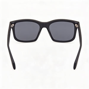 Adidas Originals Or0105 Rectangle Sunglasses Unisex — side view, Non-Polarized Smoke lens