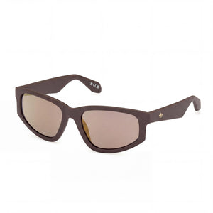 Adidas Originals Or0107 Brown Rectangle Sunglasses for Women
