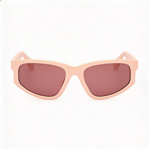 Adidas Originals OR0107 Rectangle Sunglasses for Women — front view, Plastic frame