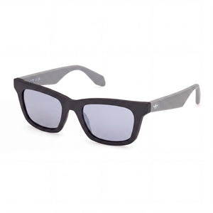 Adidas Originals Or0116 Black Cat Eye Sunglasses Unisex, Clear lens