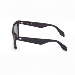Adidas Originals Or0116 Rectangle Sunglasses Unisex — side view, Polycarbonate Clear lens