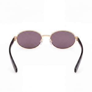 Adidas Originals OR0123 Oval Sunglasses Men — side view, Polarized Smoke lens